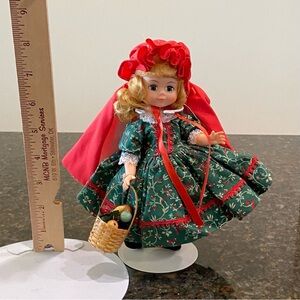 Vintage Red Riding Hood, Madame Alexander collectors doll, 8” classic doll